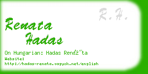 renata hadas business card